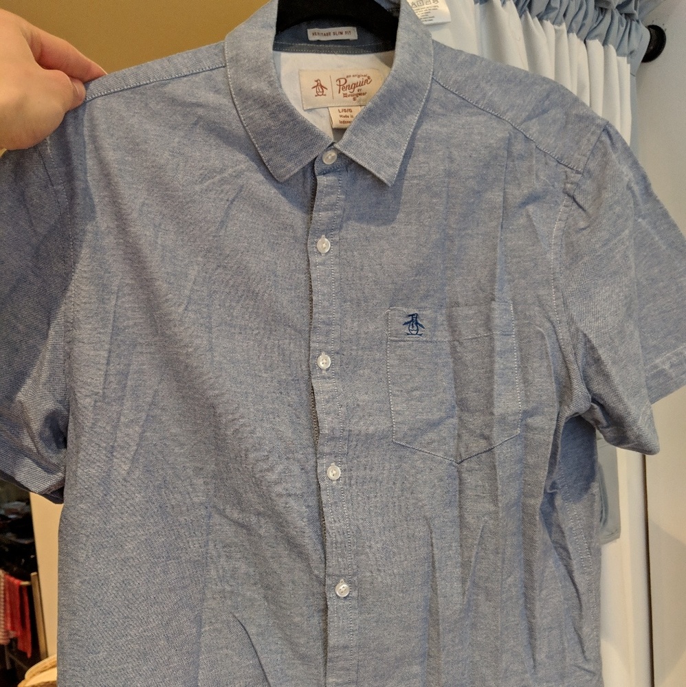 Original Penguin Short Sleeve Button Down